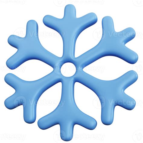 Copo De Nieve De Renderizado 3d Aislado 11192492 PNG