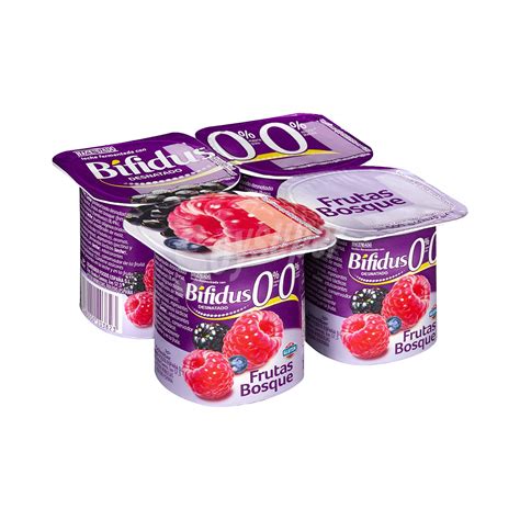 Hacendado Bifidus Desnatado Trozos Frutas Del Bosque Pack 4 X 125 G 500 G