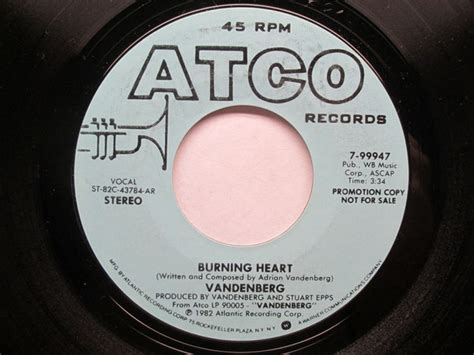 Vandenberg - Burning Heart (1982, Vinyl) | Discogs