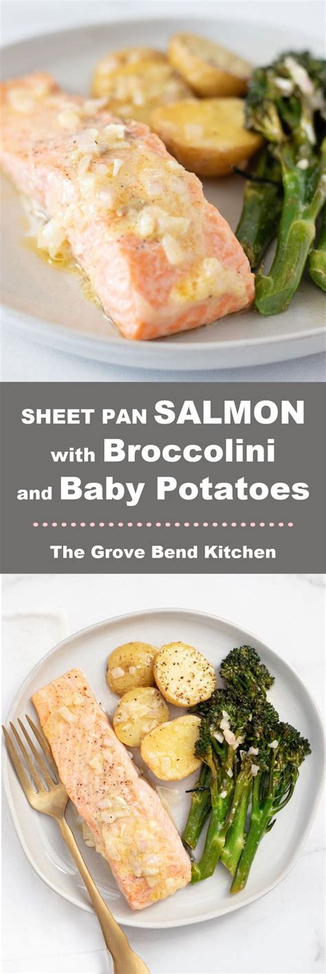 Sheet Pan Salmon With Broccolini And Baby Potatoes The Grove Bend