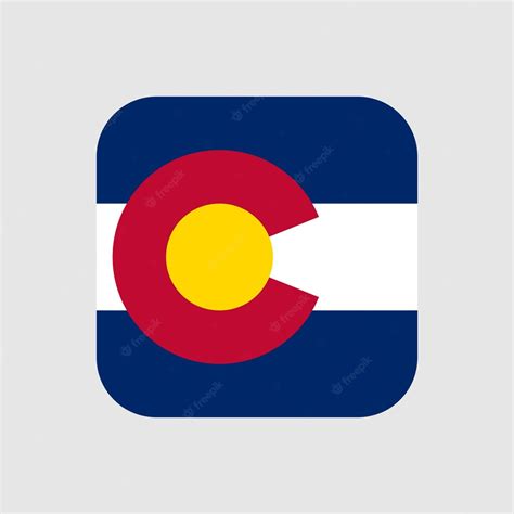 Premium Vector Colorado State Flag Vector Illustration