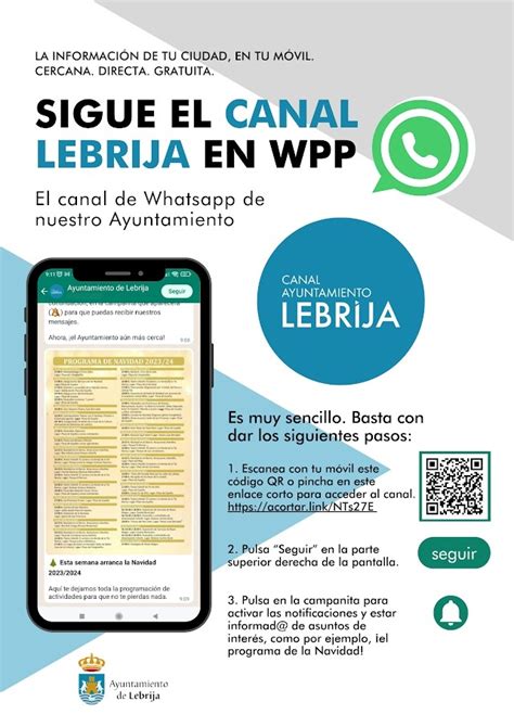 El Ayuntamiento De Lebrija Presenta Su Nuevo Canal De Whatsapp