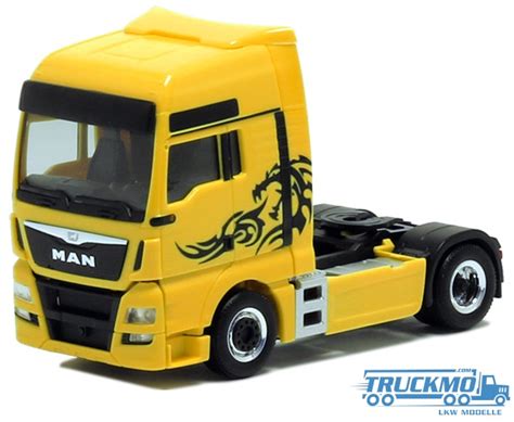 Herpa Man Tgx Xxl Euro Yellow With Details Truckmo Truck