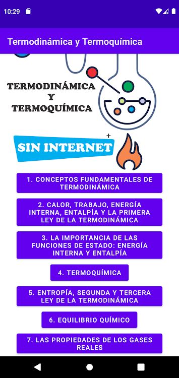 Termodinámica y Termoquímica de ALVE Android Aplicaciones AppAgg