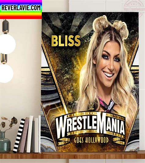 Alexa Bliss In Wwe Wrestlemania Goes Hollywood Home Decor Poster Canvas