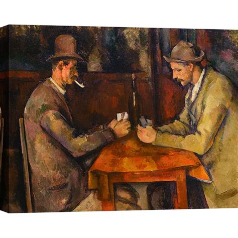 Wall Art Print Canvas And Poster Paul Cezanne The Card Players