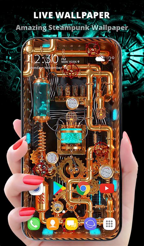 3D Wallpaper Steampunk Energy สำหรบ Android ดาวนโหลด