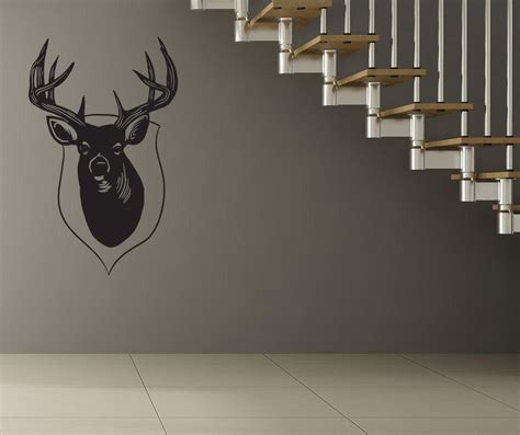 Vinyl Wall Decal Sticker Deer Head #OS_MB1044