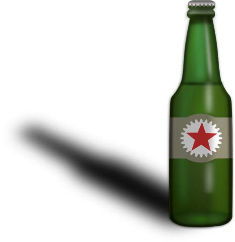 Green Beer Bottlewith Shadowpng