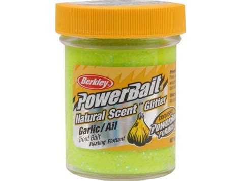 PowerBait FW Natural Garlic Scent Glitter Trout Fishing Bait