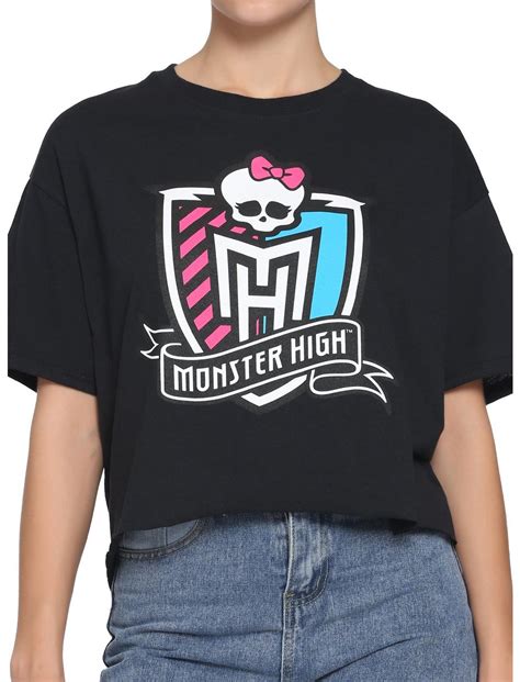 Monster High Crest Girls Crop T Shirt Hot Topic