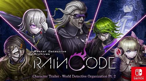 Master Detective Archives Rain Code Latest Character Trailer More