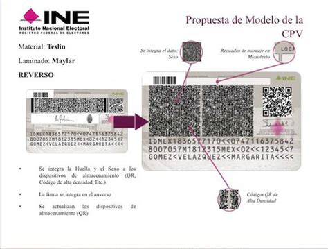 As Podr A Ser La Nueva Credencial Para Votar Que Expide El Ine