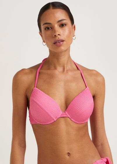 Pink Crinkle Super Enhance Bikini Top Reviews Matalan