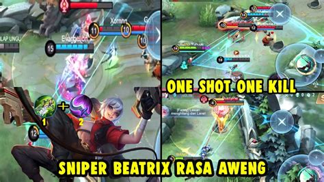 Beatrix One Shot Sniper Damage Hack Mobile Legends Youtube