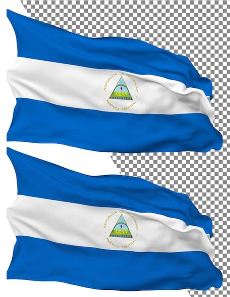 La Bandera De Nicaragua Es Una Onda Aislada Una Textura De