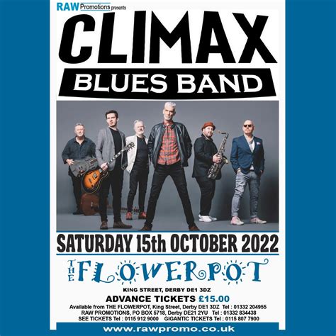 CBB ANNOUNCE OCTOBER GIG | THE FLOWERPOT, DERBY – Climax Blues Band