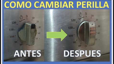 Como Cambiar La Perilla De Un Horno O Cocina A Gas O Electrico Fensa Y