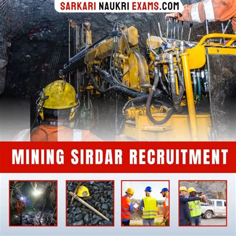 Mining Sirdar Recruitment 2024 Govt Job Mining Sirdar Vacancy