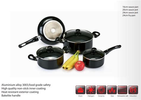 Stamping 7pcs Non Stick Cookware Set Kukiwell