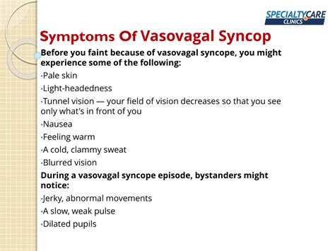 PPT - Vasovagal Syncope - Symptoms, Causes, and Treatment PowerPoint ...