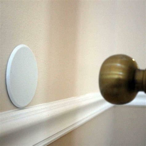 Amazon 2 Pcs Door Knob Wall Protector Stop Shield White Round Self