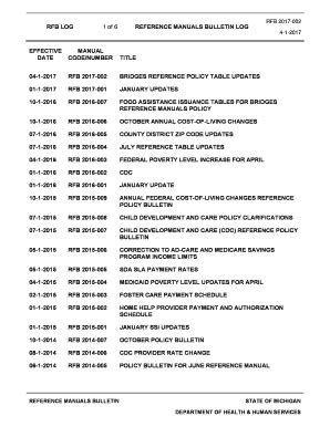 Fillable Online Reference Manuals Bulletin Log Fax Email Print Pdffiller