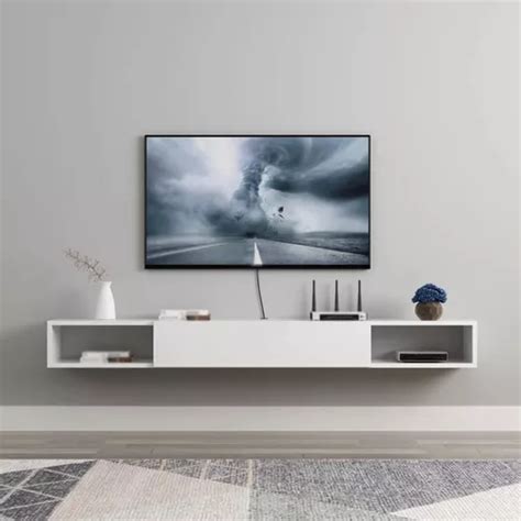 Repisa Flotante O Mesa Tv Moderna Minimalista Puerta Meses sin interés