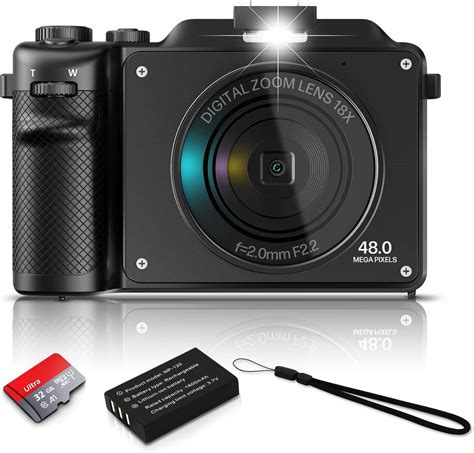 Digital Camera Hojocojo 4K 48MP Autofocus Vlogging Camera With 140Wide