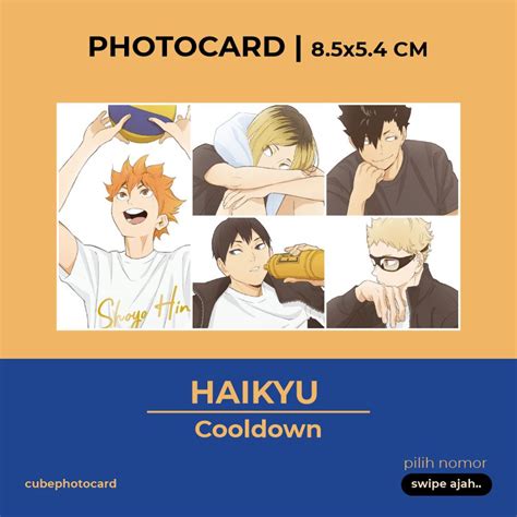 Jual Animecard Haikyu Cooldown Haikyuu Photocard Anime Shopee Indonesia