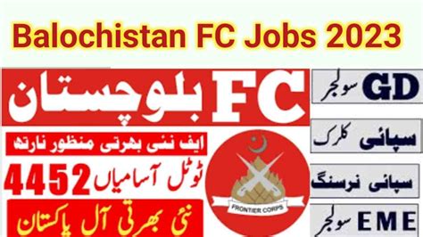 Fc Balochistansouth Jobs 2024 Apply Online Pk