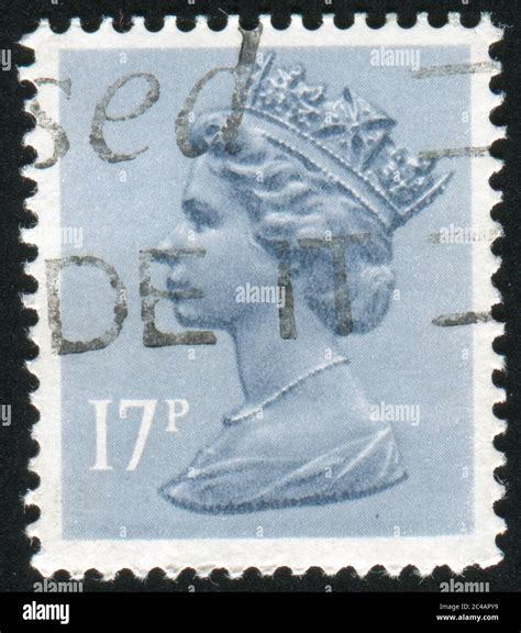 Great Britain Circa Stamp Printed By Great Britain Shows Queen