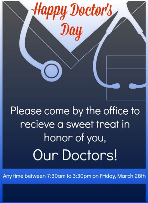 A Doctors Day Card With A Stethoscope On It