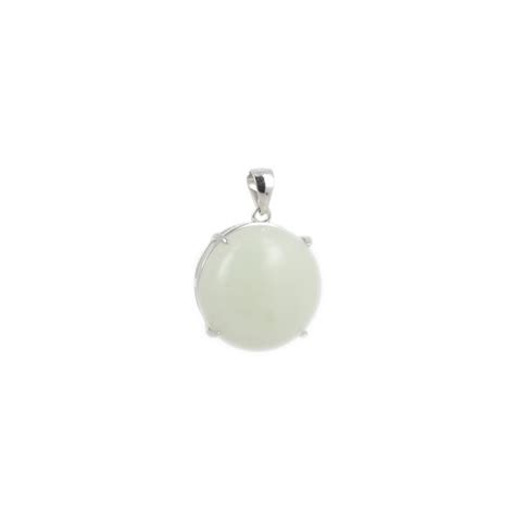 Pendentif Jade De Chine Sur Argent Lady M Minerals Sore