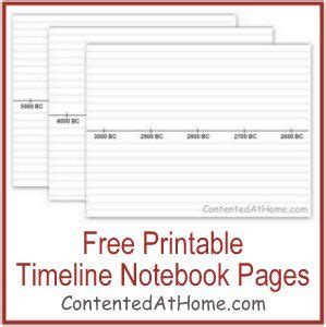 Free Printable Timeline Notebook Pages For Mystery Of History Vol