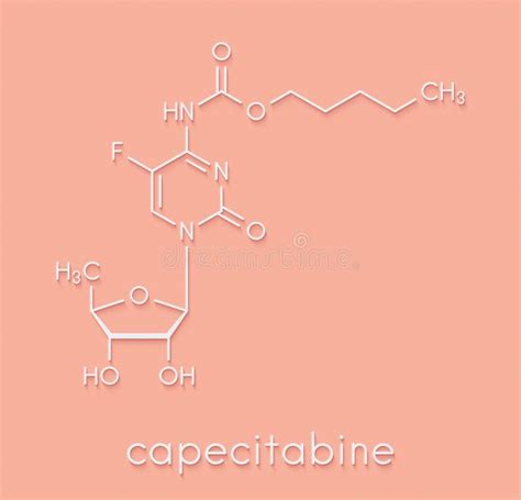 Mol Cula Do Medicamento Para O C Ncer Da Capecitabina Pr F Rmaco