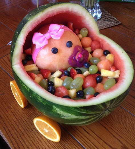 Pin By Kathleen Ventura On Babyshower Baby Shower Fruit Tray Baby