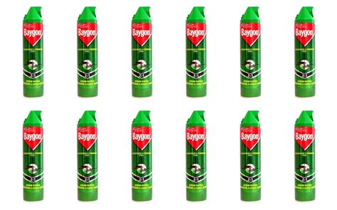 12 X Baygon Spray 400 Ml 2 In1 Cockroaches And Ants Amazon Co Uk Garden