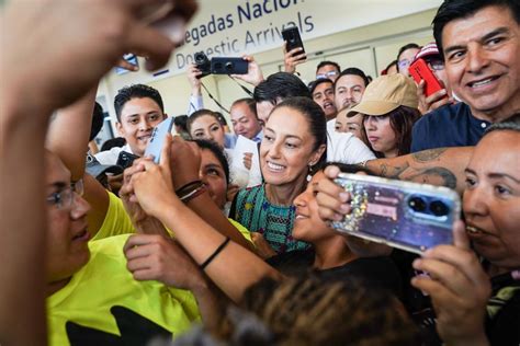 Con Sones Y Corridos Huastecos Dan La Bienvenida A Claudia Sheinbaum En