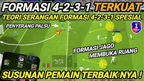 WOW INILAH FORMASI 4231 TERKUAT DI EFOOTBALL 2024 SUSUNAN PEMAIN