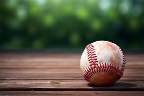 Premium Photo Baseball Leather Ball Close Up Macro Of Stitches And Seam