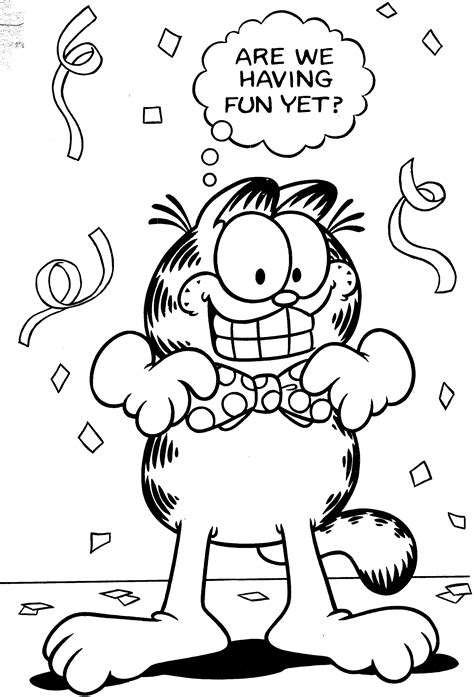 Garfield Dibujos Animados Dibujos Para Colorear E Imprimir