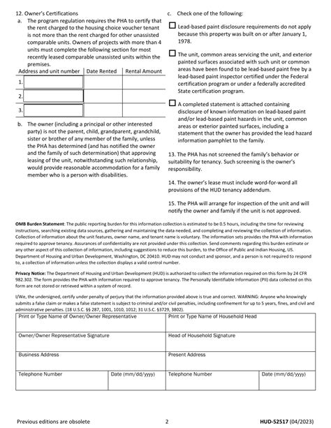 Form Hud 52517 Fill Out Sign Online And Download Fillable Pdf Templateroller