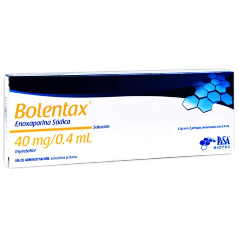 Medically Bolentax Sol Iny C 2 Jgas Prellenadas 40 Mg 0 4 Ml