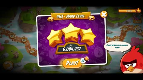 Angry Birds 2 Rescuer Level 463 Hard Level Hitting Fun Angry Bird 2 Show Youtube