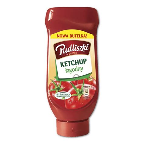 PUDLISZKI KETCHUP ŁAGODNY 700G Delikatesy koszyk pl