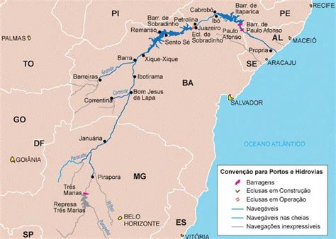 Percurso Rio Sao Francisco - Rio São Francisco: história, características, importância - Cola da Web