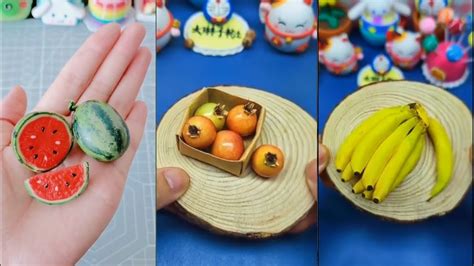 10 Miniature Polymer Clay Fruits Simple Clay Fruits Diy Clay