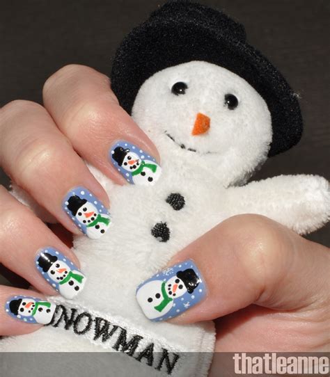 Thatleanne Snowman Nail Art How To