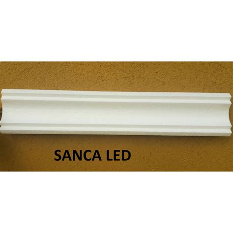 Moldura Roda Teto Sanca Led Isopor Kit Metros Shopee Brasil